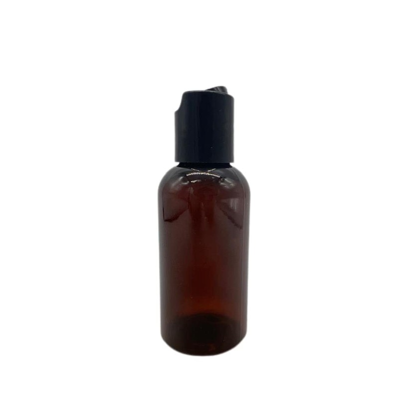 Natural Farms 2 oz Plastic Amber Boston BPA FREE -