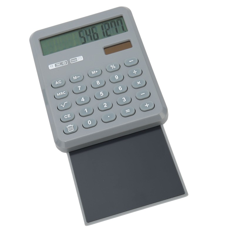 Calculator with Notepad 12 Digits Large Display Support Solar and