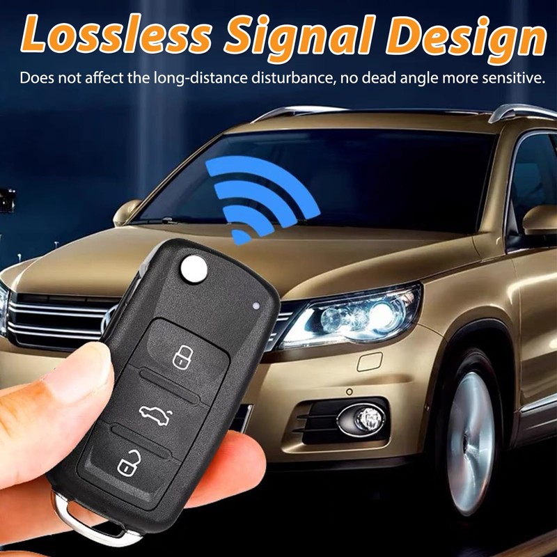 PNOOFR Car Key Casing, 3 Button Folding Car Remote Key,