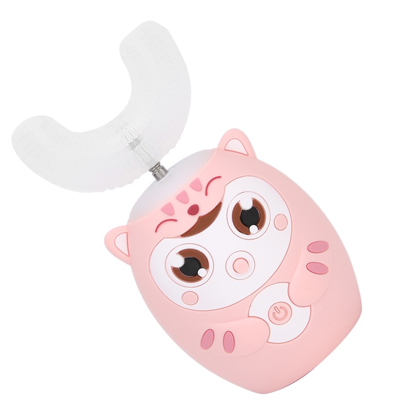 U Shaped Automatic Toothbrush Cartoon Ultrasonic Toothbrush Oral Cleaning Brush