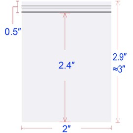 Small Plastic Bags, Mini Tiny Bags, Thick, Clear, 8mil(two sides), 2"×2.4", 150PCS, Jewelry Bags, Pill Pouch, Food Storage Bags, Earring Bags, Plastic Packaging Bags, Grocery Bags