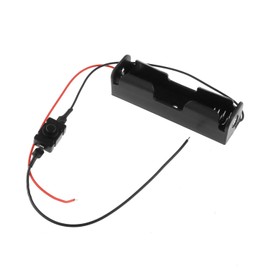 DGZZI 18650 Battery Storage Case 2PCS Single 18650 Battery Holders Boxs with Extend Button and Wire Leads for Arduino Project DIY Electronic Circuit