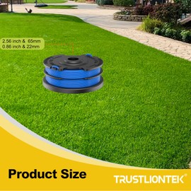 TRUSTLIONTEK 6 PCS 88512 Replacement Trimmer Spool, 14" 0.065" Compatible with Toro 51480 Electric String Trimmer
