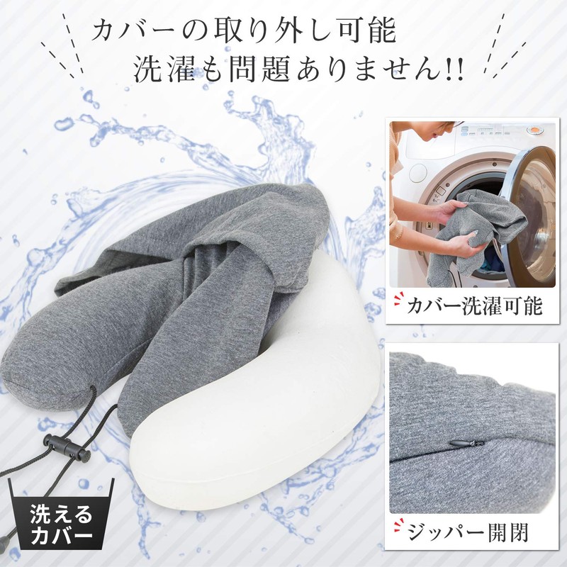 RATOM Neck Pillow for Airplanes, Travels, Cars, Big Hood, Perfect