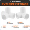 SDTC Tech 3/4" PVC Fitting Kit Furniture Grade Pipe Elbow