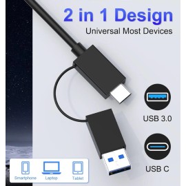 Unbranded USB 3.0 Memory Card Reader, 7 in 1 Adapter Hub, for SD, CF, TF, Micro SD, XD, MS
