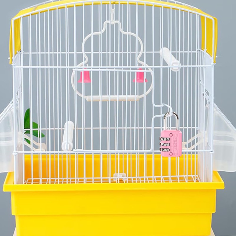 RESET-071 3-Digit Combination Padlock, Compact Resettable Lock for Mini Locker,