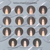 Sun&Beam Nails Nail Tip, Medium, Long, Coffin Ballerina, Clear, Ultra