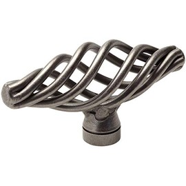 10 Pack - Cosmas 9991WN Weathered Nickel Cabinet Hardware Birdcage Knob