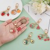 PH PandaHall 6 Styles Fruit Keychains, Cherry Keychain Strawberry Keyrings