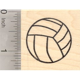 Volleyball Rubber Stamp, Sport