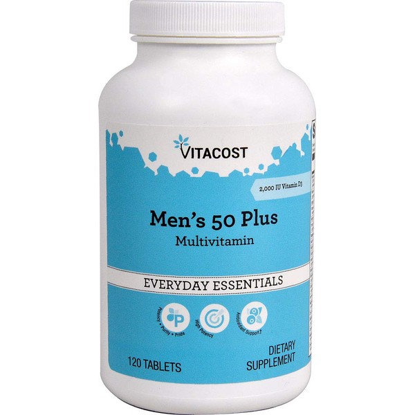 Vitacost Men's 50 Plus Multi Vitamin - 120 Tablets