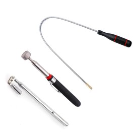 3pcs Flexible Magnetic Pickup Tool, Magnetic Telescoping Pickup Tools, 360° Swivel Telescoping Magnetic Pickup Tool, Gift for Men Handyman Husband Boyfriend Father Dad