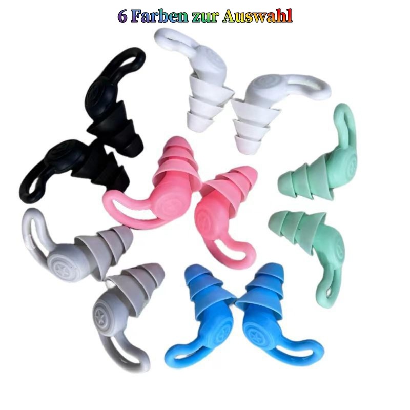 HTWODE Quiet 2 Earplugs, Ultrabcomfortable 40dB Reusable Noise Reducing Earplugs