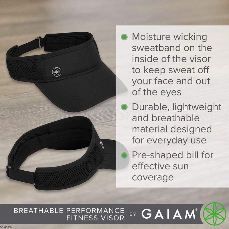 Gaiam Sombrero de Visera, Color Negro