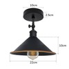 DC Voltage Vintage Style Semi Flush Mount 180 Degree Adjustable