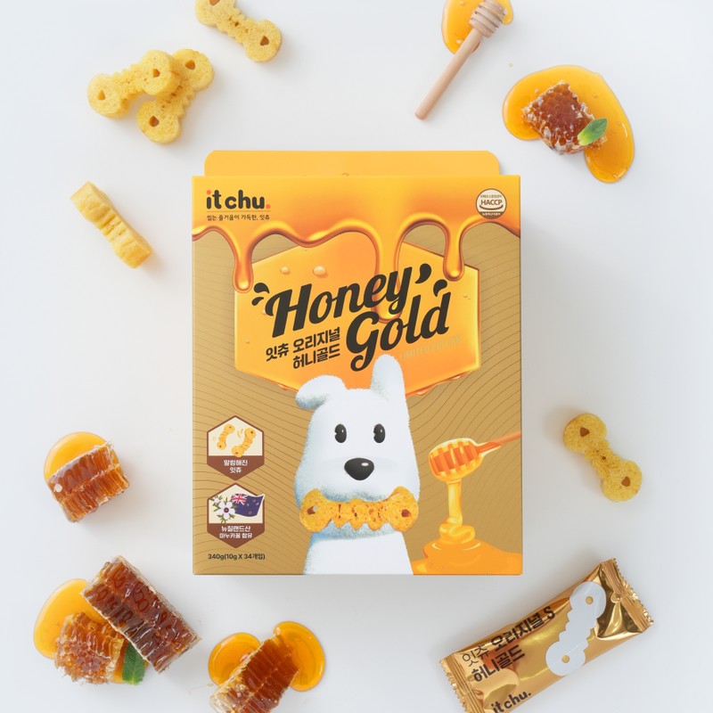 Fitpet Itchu Honey Gold Soft Dog Dental Chews 34 Count