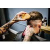 Kobe Palm Men's Military Style Boar Bristle Hair Brush /