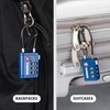 Brinks TSA Accepted Indicator Luggage Lock, Blue - Ressetable Combination,