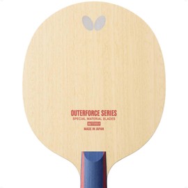 Butterfly Outerforce CAF CS Blade - Professional Table Tennis Blade - Control Assist Fiber Blade - Perfect for Traditional or Reverse Back Hand Pen Hold Handle Styles - Made in Japan