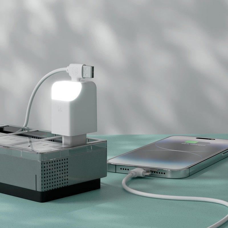 Doppelte Schnelllade-Netzadapter mit 65 W - USB- und USB-C-Anschluss -