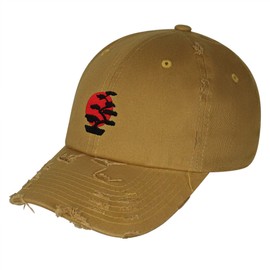 JPAK Bonsai Tree Vintage Dad Hat Frayed Embroidered Cap Japanese