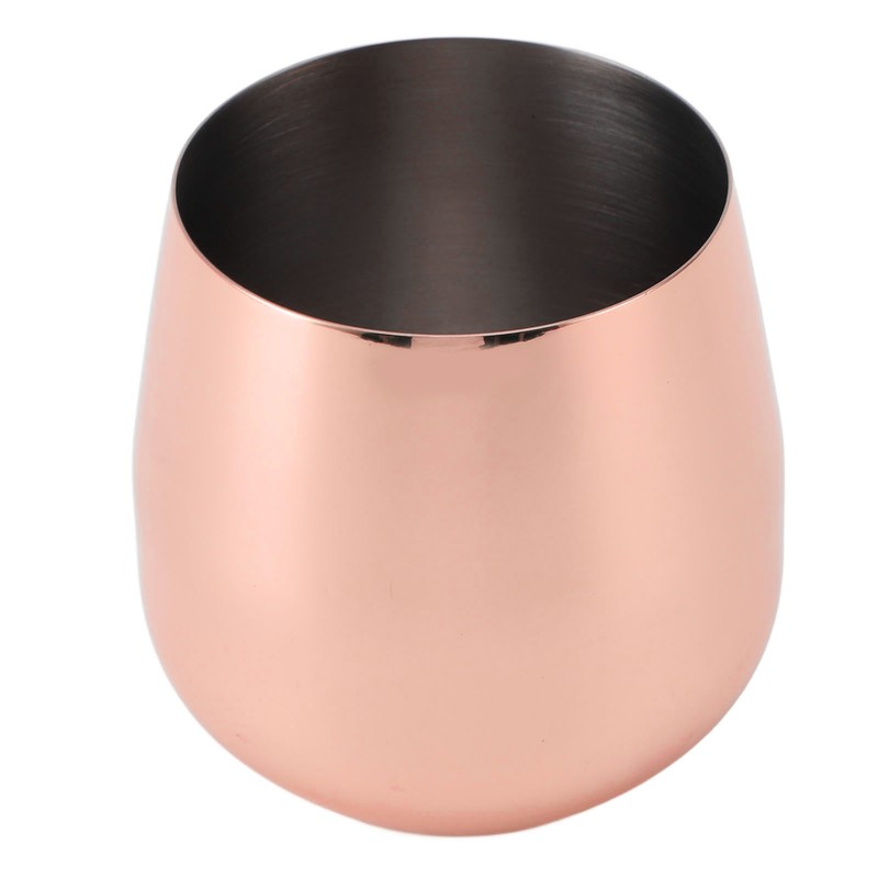 Stainless Steel Wine Glass Stemless Egg Shape 550ml Unbreakable Portable