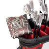 Golf Putter Club Head Cover Square Mallet Magnetic Black PU