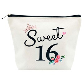 Sweet 16 Gifts for Girls 16th Birthday Gifts Ideas 16 Year Old Girls Sweet Sixteen Gifts for Teen Girls Cute Makeup Bag