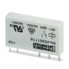 PHOENIX CONTACT 2961118 RELAY, POWER, SPDT, 60VDC, 6A, SOCKET
