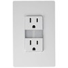 Legrand - Pass & Seymour Radiant Adjustable LED Night Light Outlet with Screwless Wall Plate Included, Nightlight Electrical Outlets, Tamper Resistant, Safe for Kids, White, NTL885TRWCC6 (NTL885TRWPW)