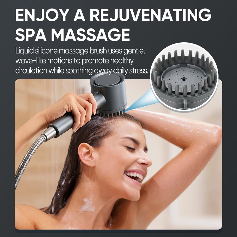 Cobbe Filtered Shower Head with Handheld, High Pressure 5-mode Showerhead