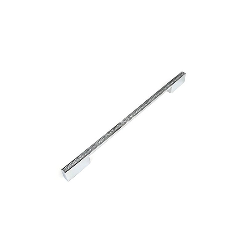 Glitter Handle (320mm Hole Centres) Chrome Sparkle Kitchen & Bedroom