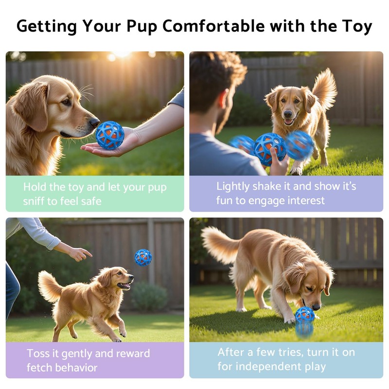 seagi Interactive Dog Toys – Durable Automatic Bouncing & Vibrating