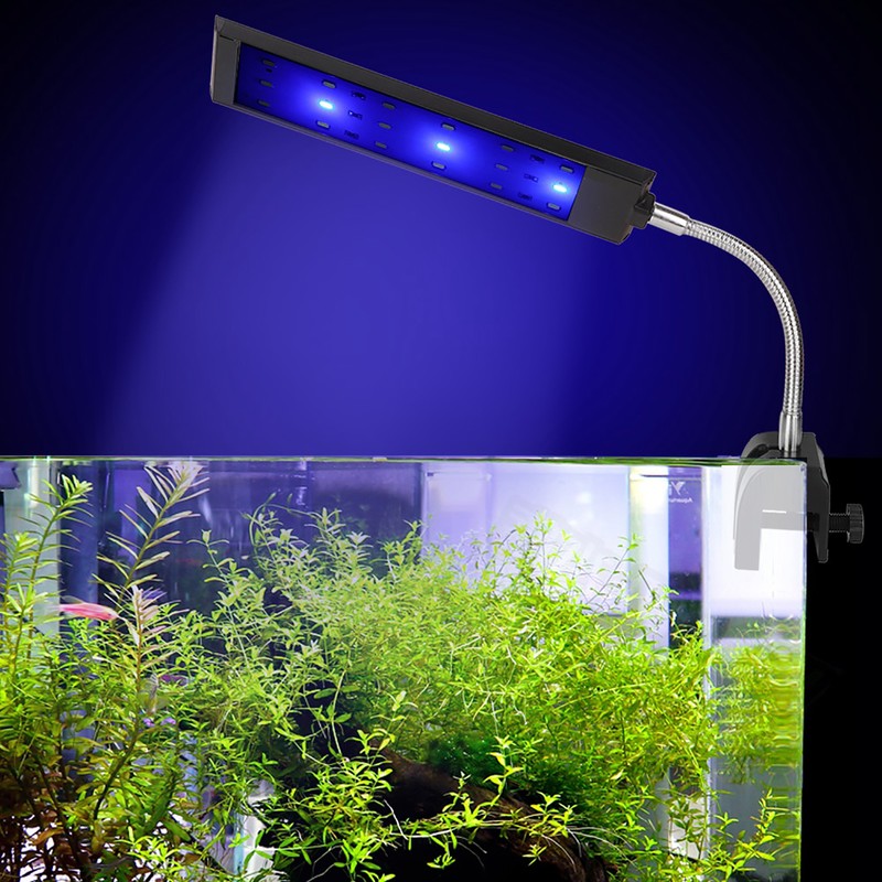 Aquarium Fish Tank Led Light for Water Plants Lamp Clip
