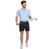MICHEL ROUEN Mens Golf Shorts Performance Lightweight Water-Resistant Flat Front