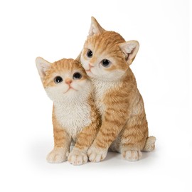 Uvia H20455-1 Two Cats Cats (Yellow) Doll Figurine, 2.0 x 5.5 x 6.8 inches (5.2 x 14 x 17.2 cm), Animal