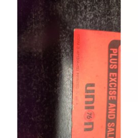 Union 76 Product Sale Tag - Printed in USA - 1975