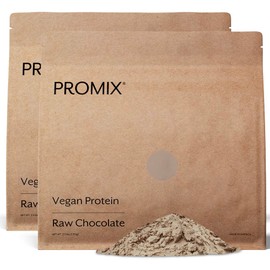 ProMix Nutrition Promix Plant-Based Vegan Protein Powder, Raw Chocolate - 5lb Bulk - Pea Protein & Vitamin B-12 - -Post Workout Fitness & Nutrition Shakes, Smoothies, Baking & Cooking Recipes - Gluten-Free