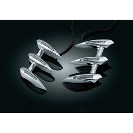 Kuryakyn 7445 Motorcycle Lighting Accent Accessory: LED Lighted Fork Tower Accents for 2001-17 Honda Gold Wing GL1800 & F6B Motorcycles, Chrome, 1 Pair