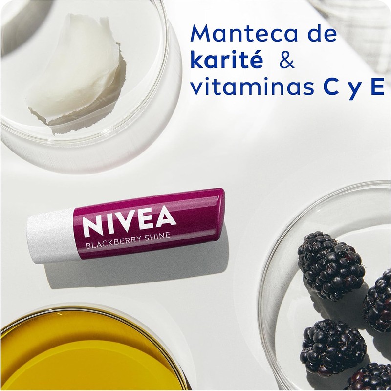 LABELLO Bálsamo labial con color Mora (4.8g) protector labial con
