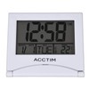 Acctim Mini Flip 2 Folding Travel LCD Alarm Clock White