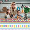 SSuirk 2-Pack Easter Eggs Tablecloths - 54x108 Inch Disposable Plastic