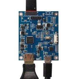 VSDISPLAY 3.4 inch 800x800 IPS 330nit Round LCD Screen and mini 39 pins Controller Board,Micro USB Power Port