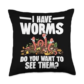 Worm Composting Bin Vermicomposting Bin Composter Worm Farm Throw Pillow