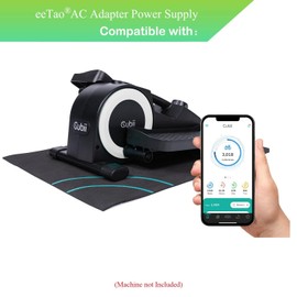 UL Listed USB Plug end 5V AC/DC Adapter Compatible with Cubii JR1+ F4A2 / JR2+ Cubii GO Cubii Pro F3A1 Under Desk Elliptical Exercise Machine Bundle Power Supply Cable Cord