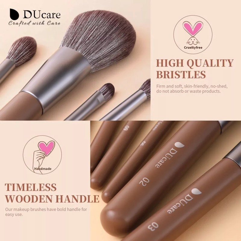 Ducare 22pc Brocha De Maquillaje Con Bolsa Cepillo Cosmético