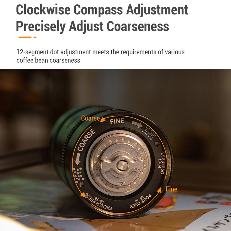 Manual Coffee Grinder Stainless Steel Conical Burr Coffee Grinder with