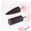 TEHAUX 2pcs Ebony Leather Burnisher Electric Polished Tools for Crafting
