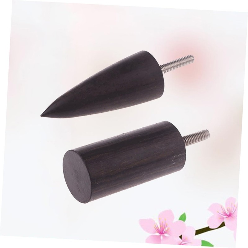 TEHAUX 2pcs Ebony Leather Burnisher Electric Polished Tools for Crafting